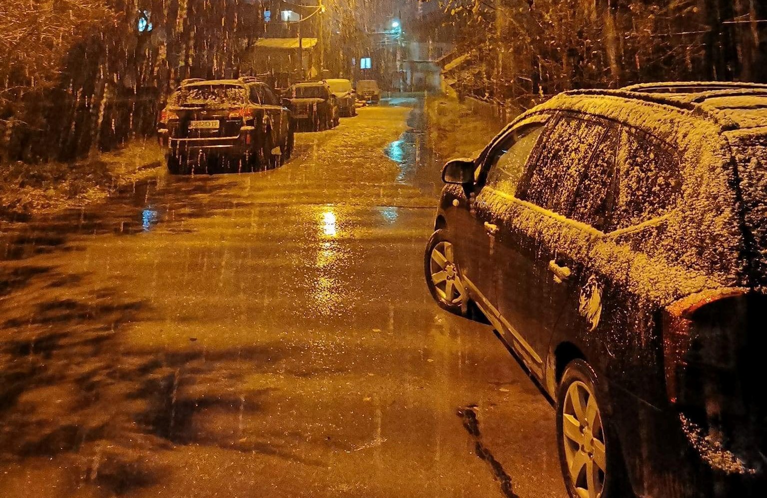 Времето се обръща.Снегът идва в София заваля първи сняг /СНИМКИ/