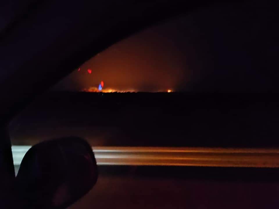 Голям пожар в бургаска област тази нощ