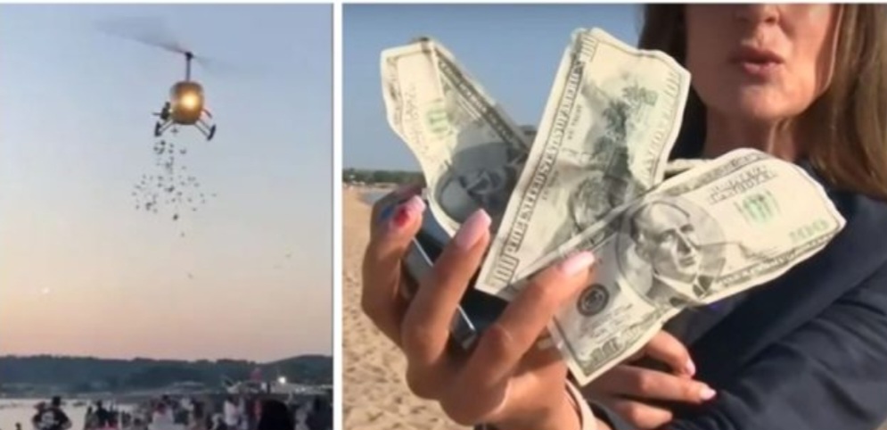 Долари с лика на Тодор Живков  хвърчат над плаж „Градина“