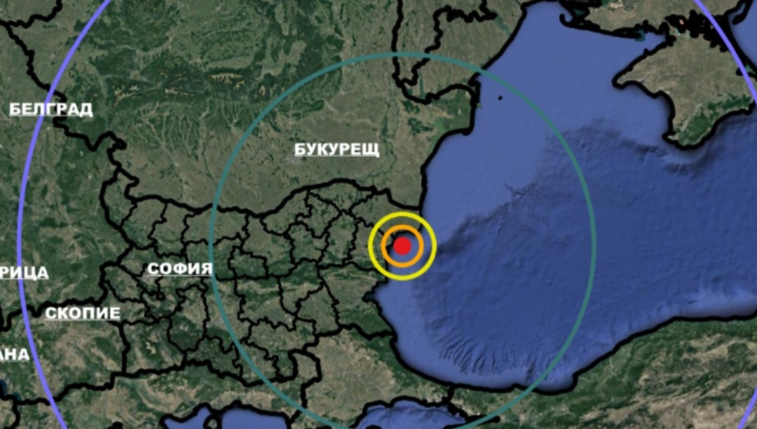 Земетресение в Черно море рано тази сутрин