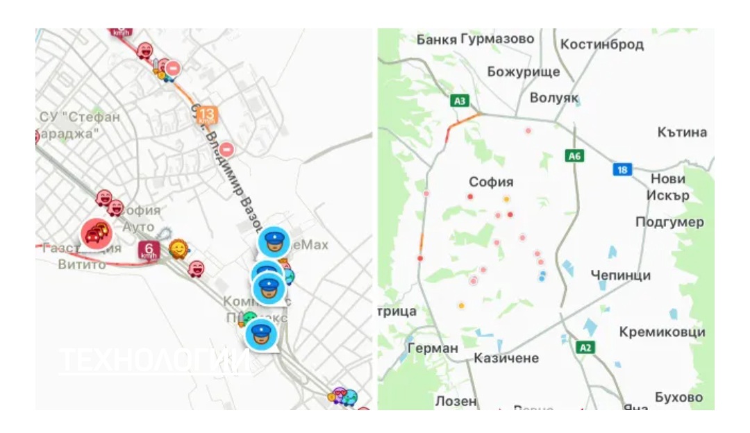 Защо приложението Waze спря да показва известия за полиция?